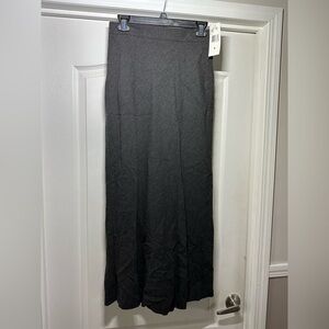 Rena Rowan Charcoal Pencil Maxi Skirt Rayon/Wool/Polyester blend NWT size 8